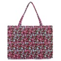 Lazy Cat Ombre Pattern Zipper Medium Tote Bag View1