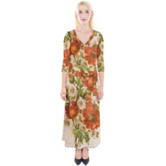 Poppy 2507631 960 720 Quarter Sleeve Wrap Maxi Dress by vintage2030