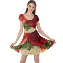 Flowers 1776429 1920 Cap Sleeve Dress by vintage2030