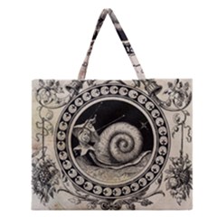 Snail 1618209 1280 Zipper Large Tote Bag by vintage2030