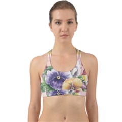 Lowers Pansy Back Web Sports Bra by vintage2030