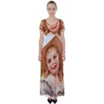 Girls 1827219 1920 High Waist Short Sleeve Maxi Dress