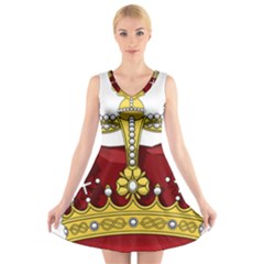 Crown 2024678 1280 V-neck Sleeveless Dress by vintage2030