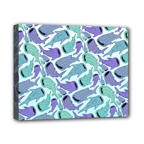 Whale Sharks Canvas 10  X 8  (stretched) by mbendigo
