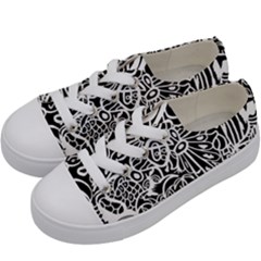 Maze Draw Kids  Low Top Canvas Sneakers by MRTACPANS