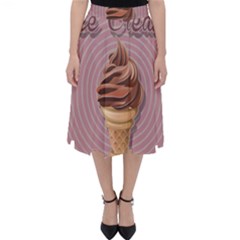 Pop Art Ice Cream Classic Midi Skirt by Valentinaart