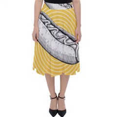 Pop Art Hot Dog Classic Midi Skirt by Valentinaart