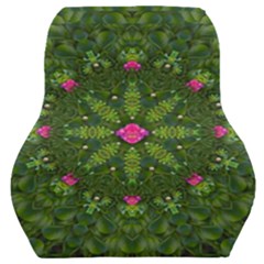 The Most Sacred Lotus Pond  With Bloom    Mandala Car Seat Back Cushion  by pepitasart