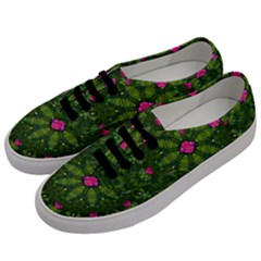 The Most Sacred Lotus Pond  With Bloom    Mandala Men s Classic Low Top Sneakers by pepitasart