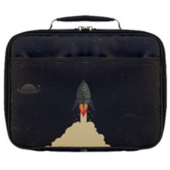 Rocket Space Stars Full Print Lunch Bag