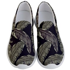 Jungle Leaves Tropical Pattern Men s Lightweight Slip Ons