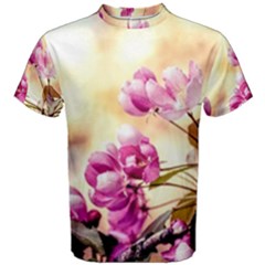 Paradise Apple Blossoms Men s Cotton Tee by FunnyCow