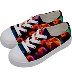 Red Tulips Kids  Low Top Canvas Sneakers by FunnyCow