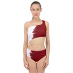 Canada Maple Leaf Spliced Up Two Piece Swimsuit