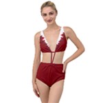 Canada Maple Leaf Tied Up Two Piece Swimsuit