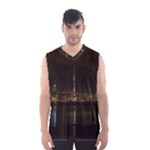 City River Water Cityscape Skyline Men s Basketball Tank Top