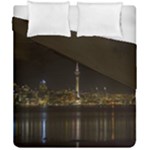 City River Water Cityscape Skyline Duvet Cover Double Side (California King Size)