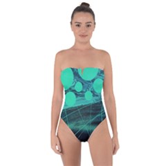 Neon Bubbles Tie Back One Piece Swimsuit by WILLBIRDWELL