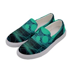 Neon Bubbles Women s Canvas Slip Ons by WILLBIRDWELL