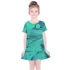 Neon Bubbles 2 Kids  Simple Cotton Dress by WILLBIRDWELL