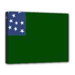 Flag of the Green Mountain Boys Canvas 14  x 11  (Stretched)