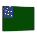 Flag of the Green Mountain Boys Canvas 16  x 12  (Stretched)