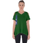 Flag of the Green Mountain Boys Cut Out Side Drop Tee