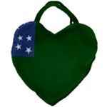 Flag of the Green Mountain Boys Giant Heart Shaped Tote