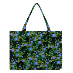 Blue Luminescent Roses Medium Tote Bag by snowwhitegirl