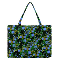 Blue Luminescent Roses Zipper Medium Tote Bag by snowwhitegirl