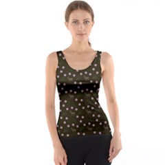 Brown Deer Trees Pattern Tank Top by snowwhitegirl