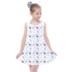 White Deer Pattern Kids  Summer Dress by snowwhitegirl