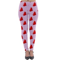 Kawai Hearts Lightweight Velour Leggings by snowwhitegirl