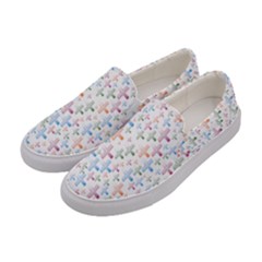 Heart Colorful Transparent Religion Women s Canvas Slip Ons by Sapixe