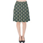 Texture Background Pattern Velvet High Waist Skirt