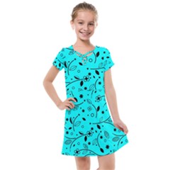 Pattern Flowers Flower Texture Kids  Cross Web Dress by Sapixe