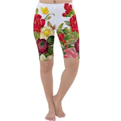 Flower Bouquet 1131891 1920 Cropped Leggings  by vintage2030