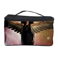 Awesome Dark Fairy In The Sky Cosmetic Storage by FantasyWorld7