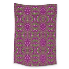 Modern Asian Ornate Pattern Large Tapestry by dflcprints