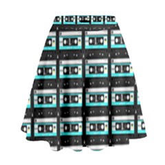 Aqua Cassette High Waist Skirt by snowwhitegirl