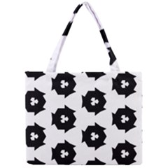 Black And White Pattern Mini Tote Bag by Simbadda
