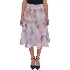 Watercolor Seamless Texture Perfect Length Midi Skirt by Simbadda