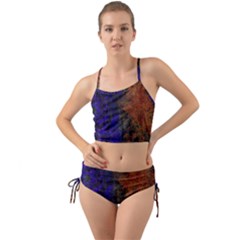 Colored Rusty Abstract Grunge Texture Print Mini Tank Bikini Set by dflcprints