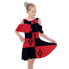 Harley Kids  Shoulder Cutout Chiffon Dress