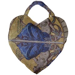 Mosaic Painting Glass Decoration Giant Heart Shaped Tote by Simbadda