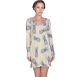 Pineapple pattern Long Sleeve Nightdress