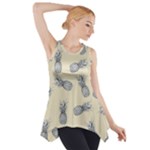 Pineapple pattern Side Drop Tank Tunic