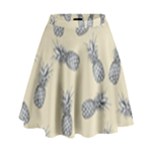 Pineapple pattern High Waist Skirt