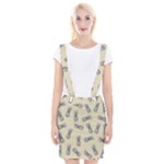 Pineapple pattern Braces Suspender Skirt