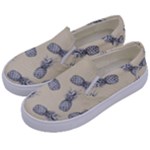 Pineapple pattern Kids  Canvas Slip Ons